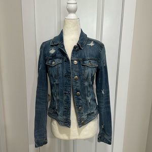 Size M American Eagle Distressed Jean Jacket